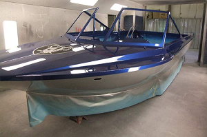 покраска алюминиевой лодки