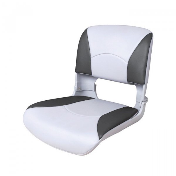 Сиденье пластмассовое складное с подложкой Deluxe All Weather Seat, бело-чёрное